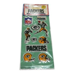 Rare Vintage 1983 Imperial Green Bay Packers Puffy Stickers New in Package NOS